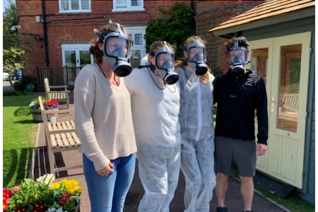 Cam Lock trials filtration masks at Surrey care home