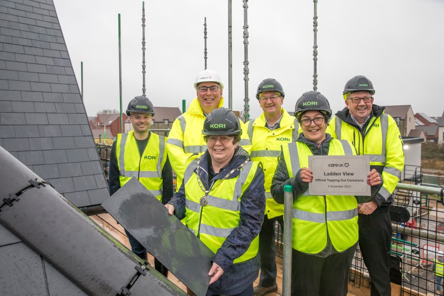 Care UK celebrates topping out at new Bristol care home