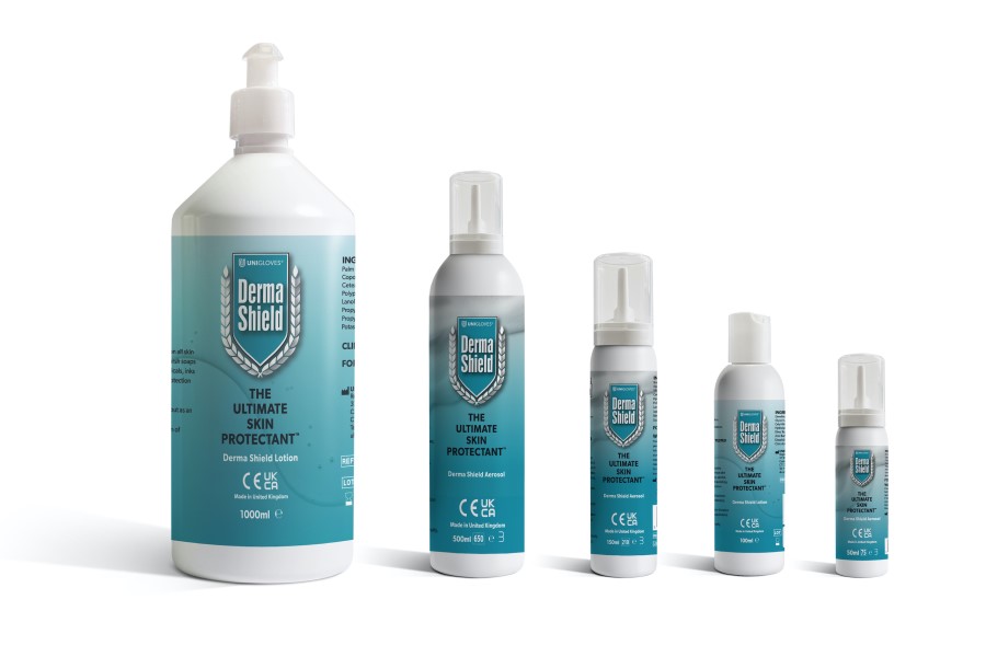 Unigloves rebrands Derma Shield workplace skincare system