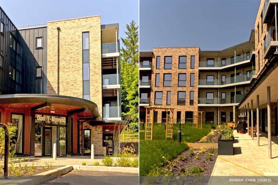 Extra-care housing development opens at former Porth care home site
