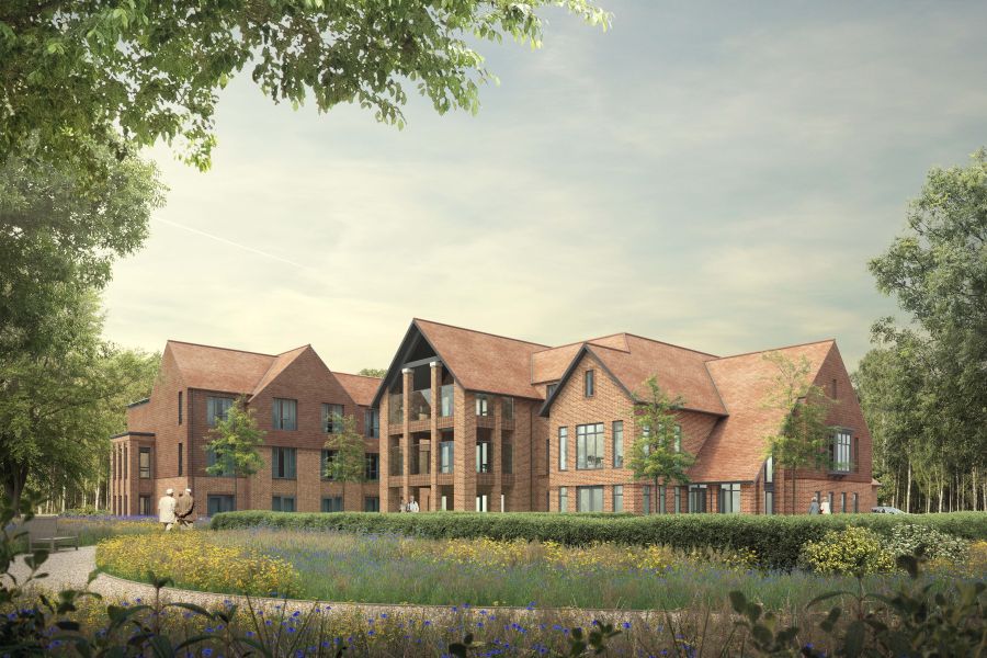 Groundworks completed on Barchester Wokingham home